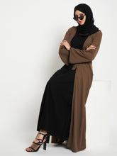 2 Piece Shrug Abaya Set with Black Hijab For Women
