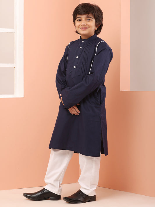 Nabia Blue Kurta Pajama Set For Kids Boys