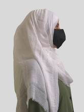 Nabia White Ragular Use Cotton Crinkle Hijab