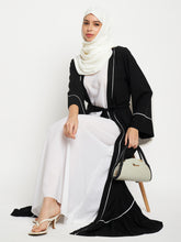 2 Piece Shrug Set Abaya with Black Hijab