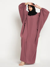 Women Kaftan Abaya with Black Georgette Scarf