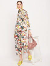 Nabia Women White & Yellow Printed Co-Ord Set