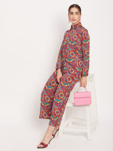 Nabia Women Red & Yellow Printed Co-Ord Set