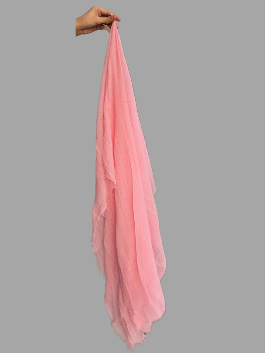 Nabia Cotton Crinkle Light Pink Hijab