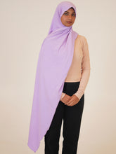 Women's Lavender Solid Viscose Jersey Hijab