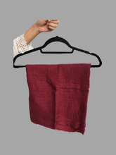 Nabia Cotton Crinkle Maroon Hijab