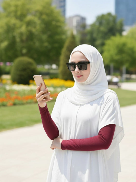 Nabia Maroon Sleeves Extender