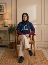 Navy Blue Peace Modest T-Shirt for Women