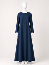 Navy Blue Solid Full Sleeves Inner Layering for Women