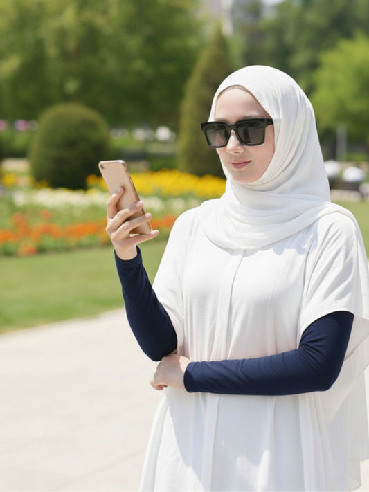 Navy Blue Sleeves Extender