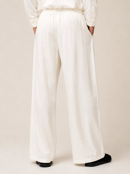 Men’s Solid Off White Farsi Pants