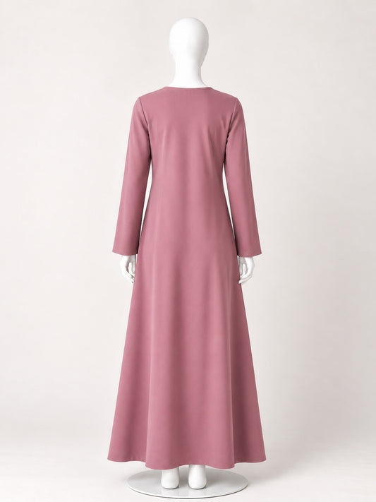 Pink Solid Full Sleeves Inner Layering for Women