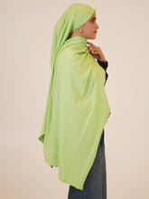 Lime Green Solid Viscose Jersey Hijab