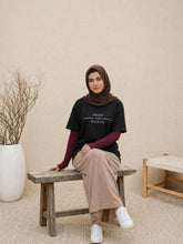 Modest Deen Over Dunya Black T-Shirt for Women