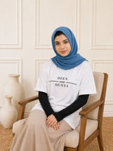 Modest White Deen Over Dunya T-Shirt for Women