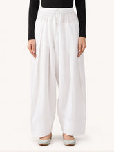 White Cotton Farshi Salwar for Women