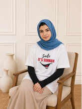 Smile It’s Sunnah Modest White T-Shirt for Women