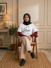 Modest White Peace T-Shirt for Women
