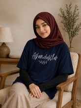 Alhamdulillah Modest Women’s Navy Blue T-Shirt