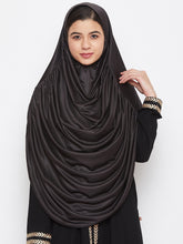 Nabia Women Black Solid Casual Khimar Hijab