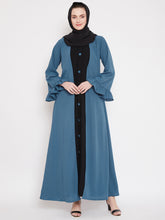 Nabia Two Color Abaya for Women with Georgette Scarf