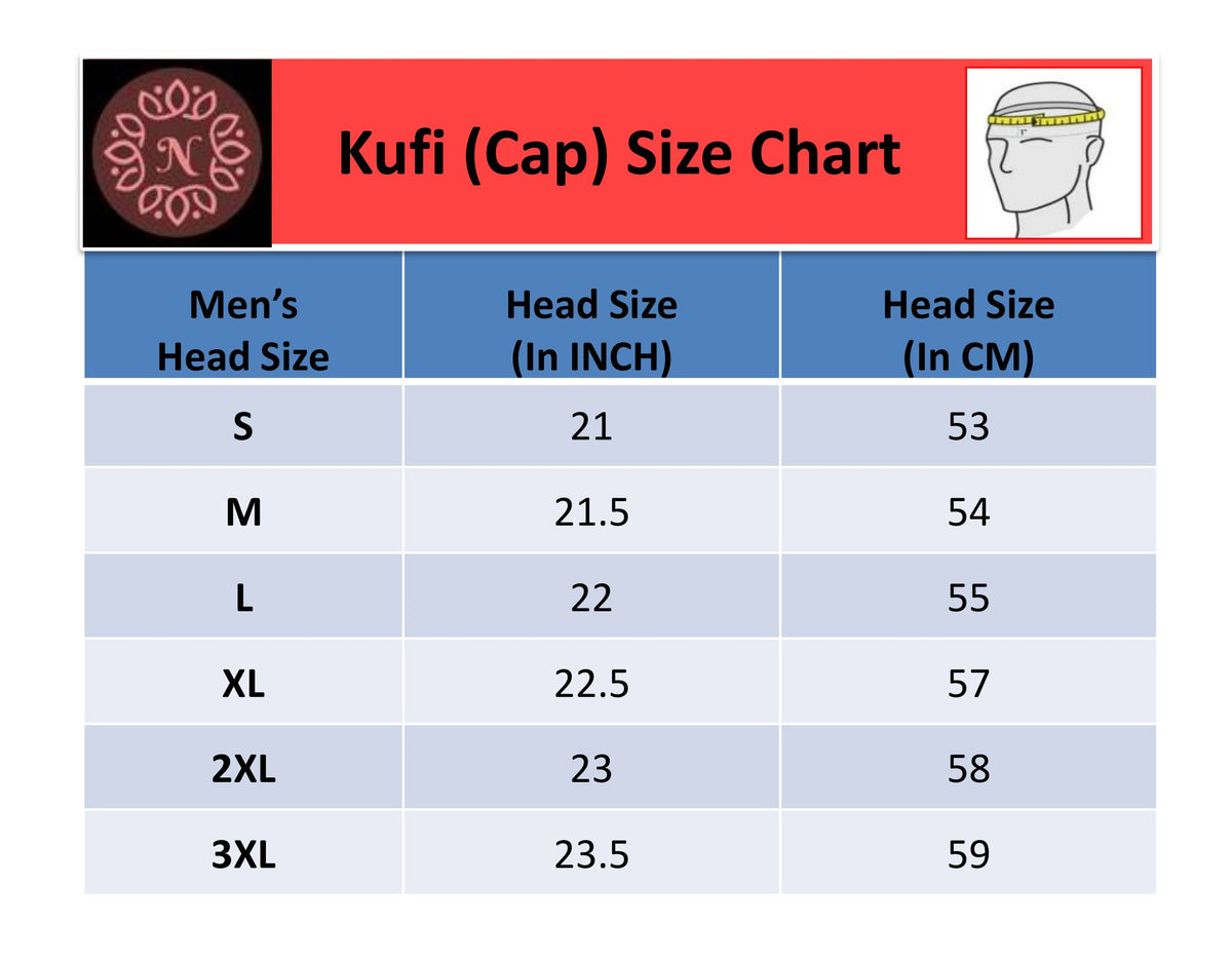 Product size chart