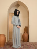 Modest Jersey Abaya with Stylish Black Hood