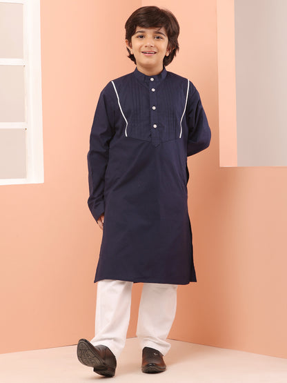 Nabia Blue Kurta Pajama Set For Kids Boys