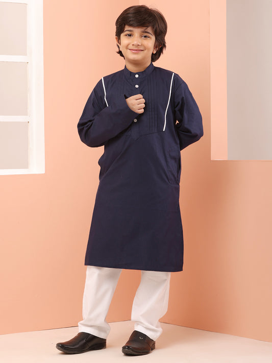 Nabia Blue Kurta Pajama Set For Kids Boys
