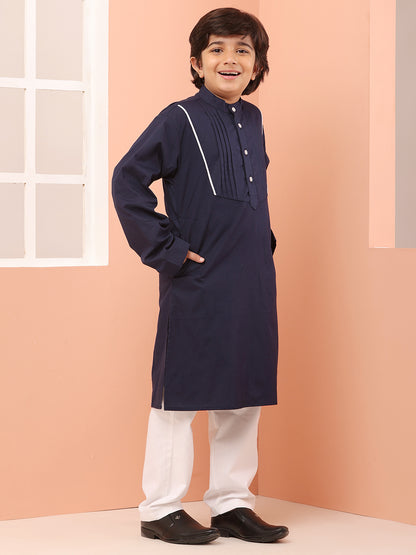 Nabia Blue Kurta Pajama Set For Kids Boys