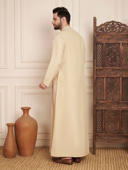 Men’s Poly Cotton Solid Thobe