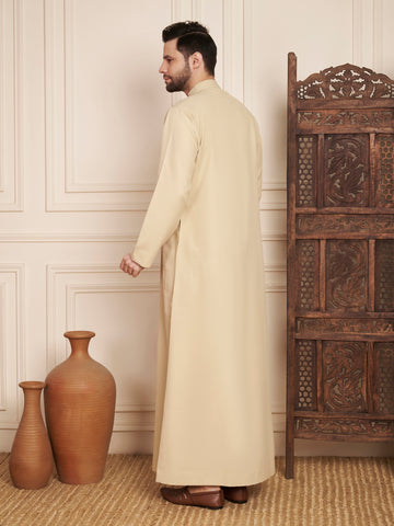 Men’s Poly Cotton Solid Thobe