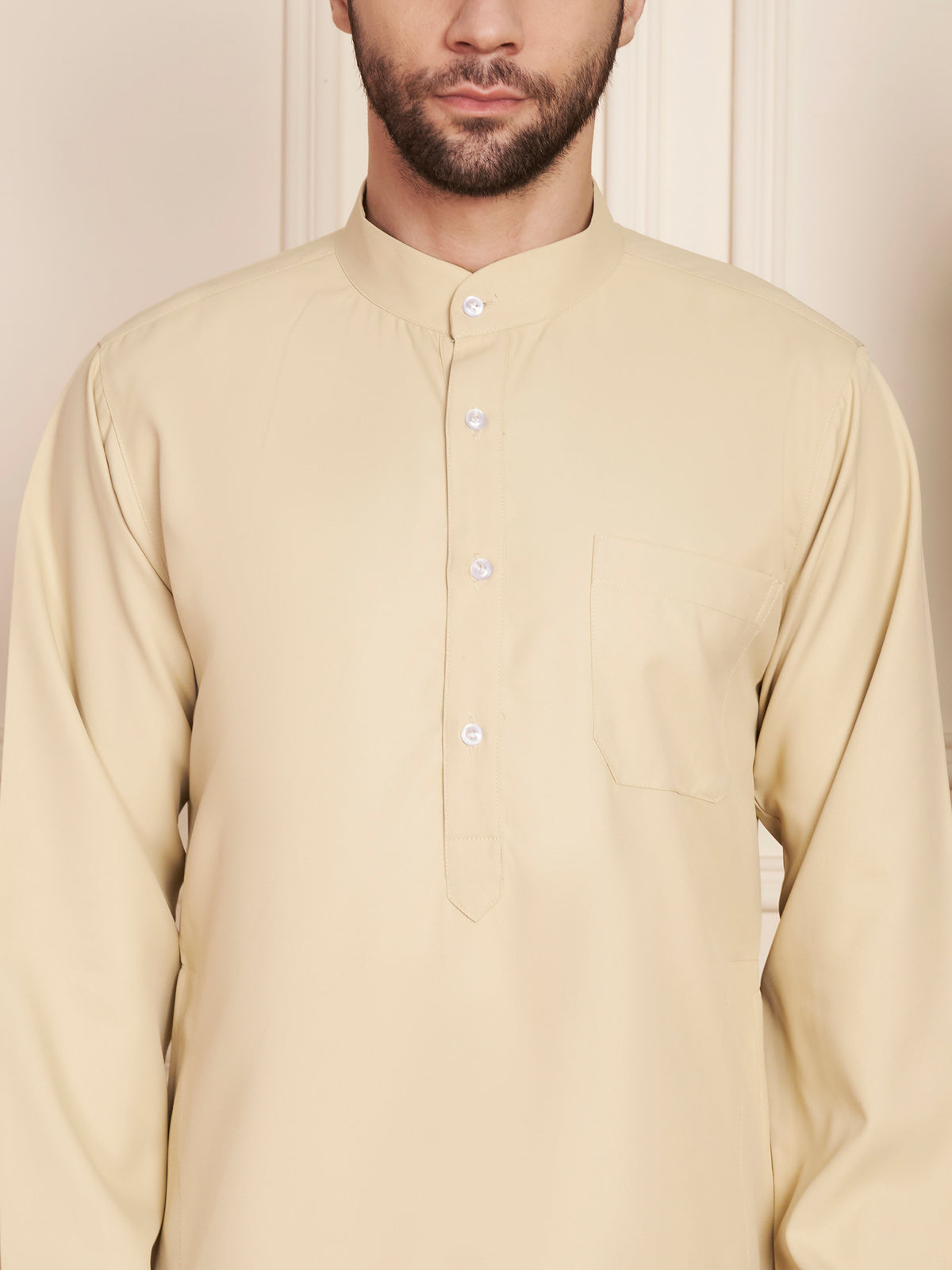 Men’s Poly Cotton Solid Thobe