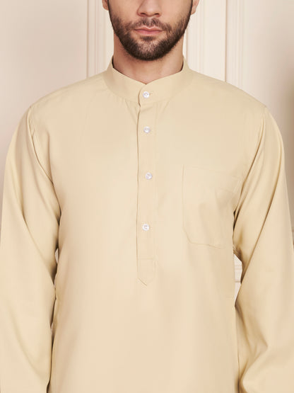 Men’s Poly Cotton Solid Thobe