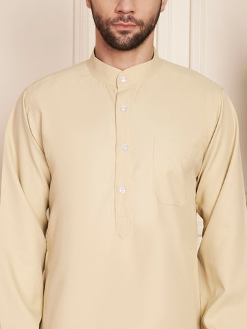 Men’s Poly Cotton Solid Thobe