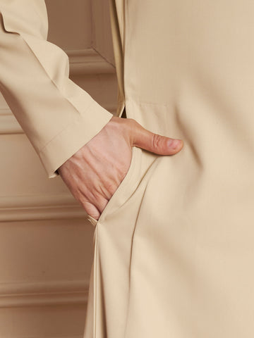 Men’s Poly Cotton Solid Hoodie Thobe