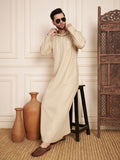 Men’s Poly Cotton Solid Hoodie Thobe