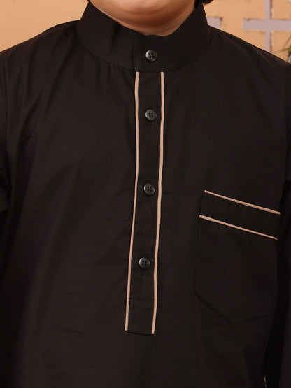Nabia Black Thobe/Jubba for Kids Boys