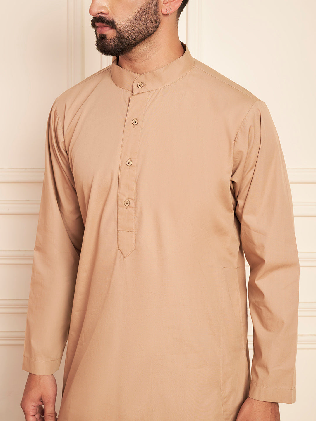 Men’s Beige Cotton Thobe