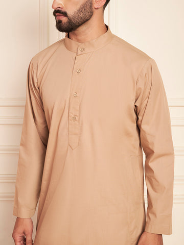 Men’s Beige Cotton Thobe