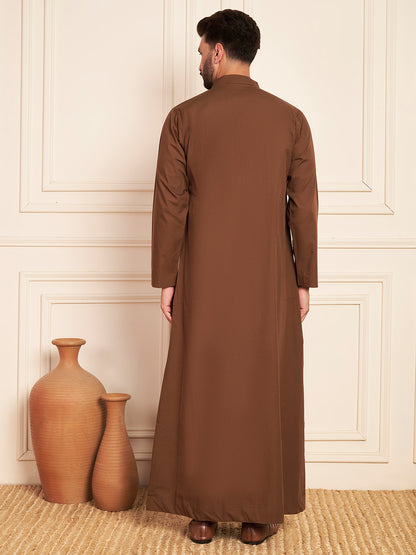 Men’s Brown Cotton Thobe