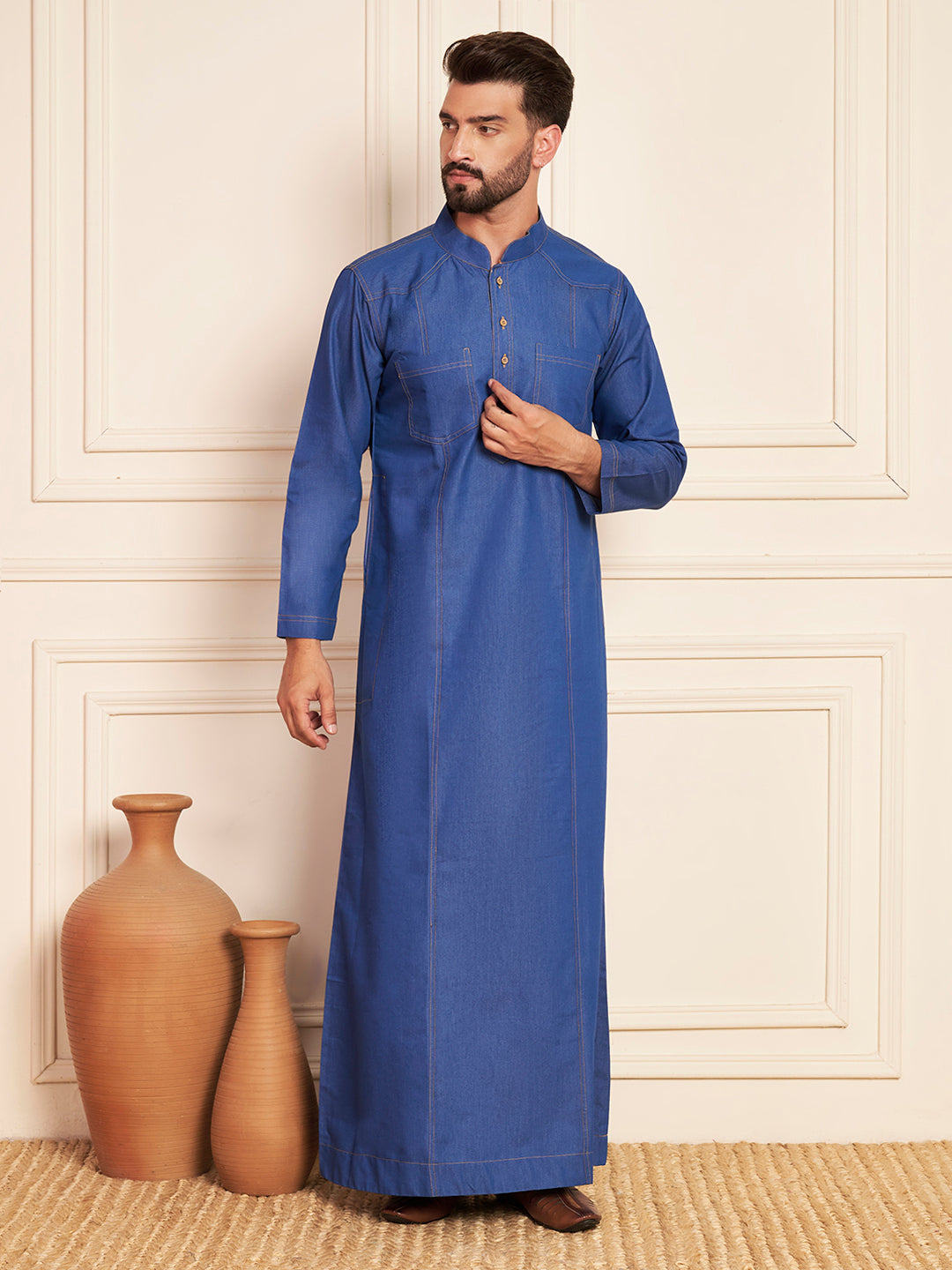 Men’s Blue Denim Thobe