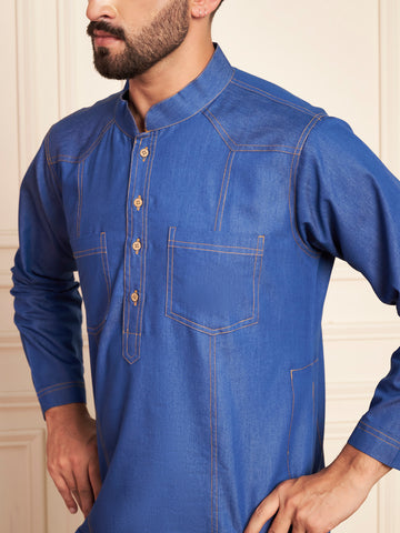 Men’s Blue Denim Thobe