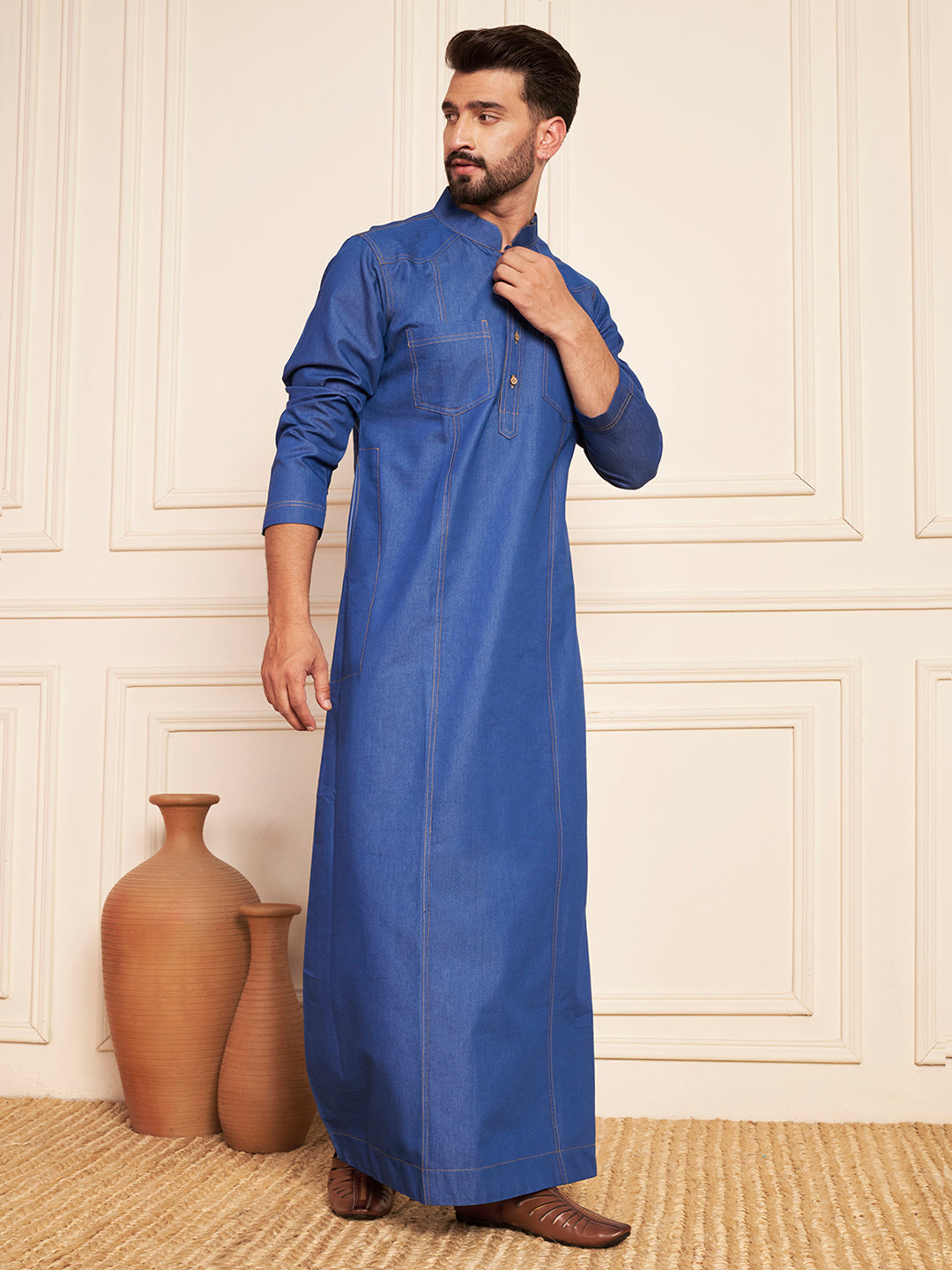 Men’s Blue Denim Thobe
