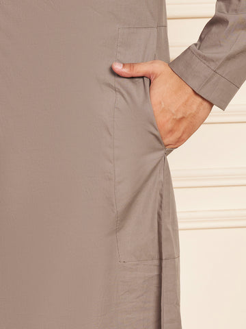 Men’s Grey Cotton Thobe