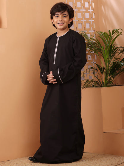 Nabia Black Thobe/Jubba for Kids