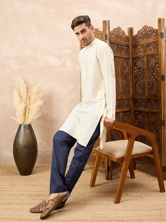 Blue Men's Casual Cotton Pajama