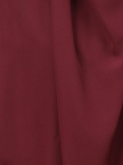 Nabia Single Layer Soft Crepe Maroon Khimar Hijab