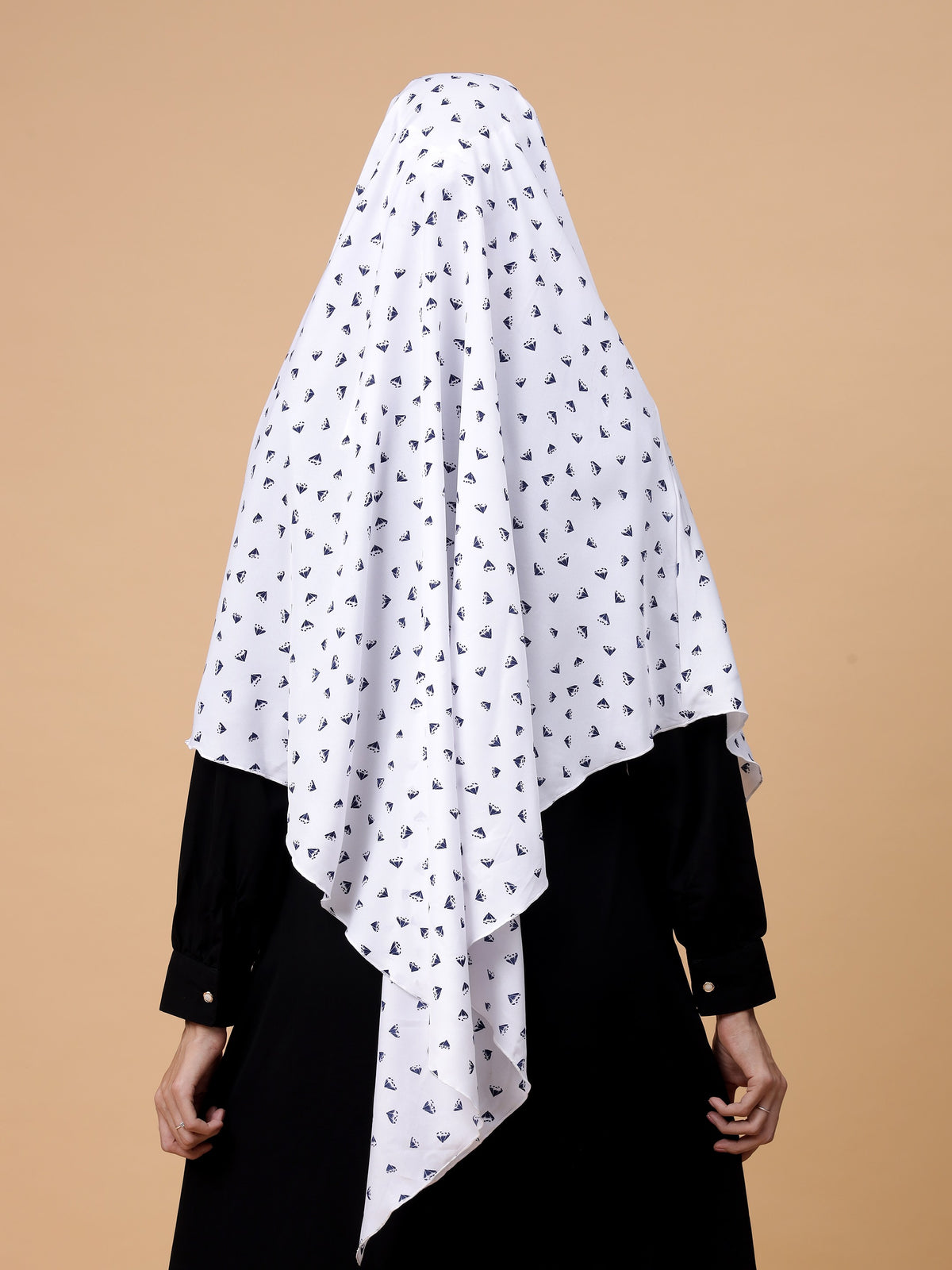 Nabia  Single Layer Soft Crepe Printed Khimar Hijab