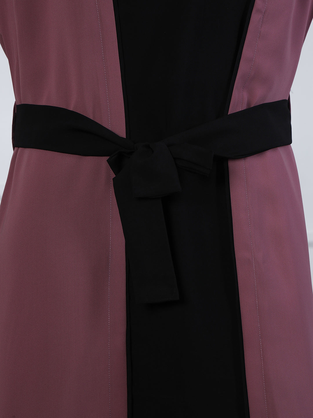 2 Piece Shrug Set Abaya with Black Hijab For Women